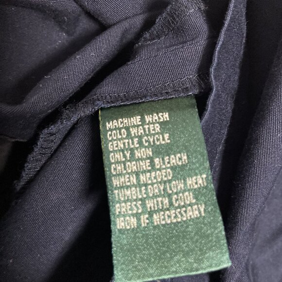 Lauren Ralph Lauren Nautical Corset Tie Women's Blue Button Skirt Size 8 - Picture 4 of 9